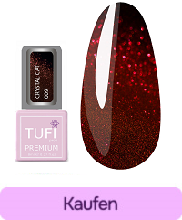 Gellack TUFI profi PREMIUM Crystal Cat №09 Ruby 8 ml